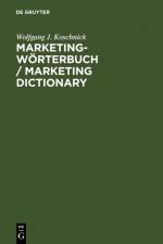 Cover-Bild Marketing-Wörterbuch / Marketing Dictionary