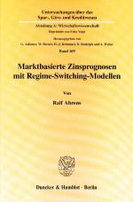 Cover-Bild Marktbasierte Zinsprognosen mit Regime-Switching-Modellen.