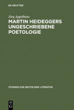 Cover-Bild Martin Heideggers ungeschriebene Poetologie