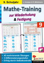 Cover-Bild Mathe-Training zur Wiederholung und Festigung / Klasse 9