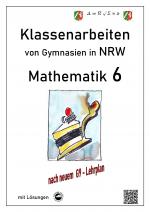 Cover-Bild Mathematik 6 - Klassenarbeiten von Gymnasien in NRW - G9 - Mit Lösungen