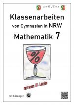 Cover-Bild Mathematik 7 - Klassenarbeiten von Gymnasien in NRW - G9 - Mit Lösungen