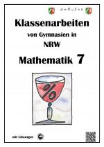 Cover-Bild Mathematik 7 - Klassenarbeiten von Gymnasien in NRW mit Lösungen