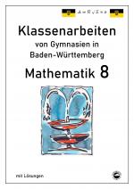Cover-Bild Mathematik 8, Klassenarbeiten von Gymnasien aus Baden-Württemberg mit Lösungen