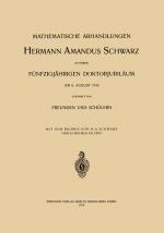 Cover-Bild Mathematische Abhandlungen Hermann Amandus Schwarz