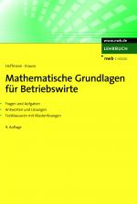 Cover-Bild Mathematische Grundlagen für Betriebswirte