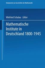 Cover-Bild Mathematische Institute in Deutschland 1800–1945