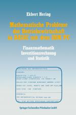 Cover-Bild Mathematische Probleme der Betriebswirtschaft in BASIC mit dem IBM PC