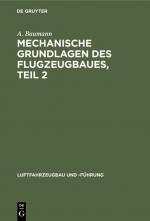 Cover-Bild Mechanische Grundlagen des Flugzeugbaues, Teil 2