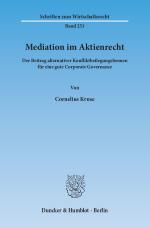 Cover-Bild Mediation im Aktienrecht.