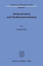Cover-Bild Medienfreiheit und Medienunternehmen.
