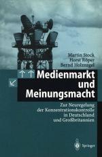 Cover-Bild Medienmarkt und Meinungsmacht