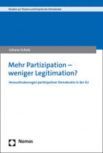 Cover-Bild Mehr Partizipation – weniger Legitimation?