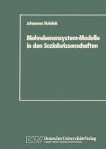 Cover-Bild Mehrebenensystem-Modelle in den Sozialwissenschaften