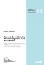 Cover-Bild Mehrwerte des kollaborativen Wissensmanagements in der Hochschullehre