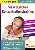 Cover-Bild Mein tägliches Konzentrationstraining, 3./4. Schuljahr