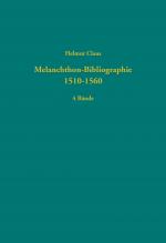 Cover-Bild Melanchthon-Bibliographie 1510-1560