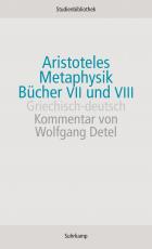 Cover-Bild Metaphysik. Bücher VII und VIII