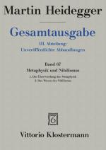 Cover-Bild Metaphysik und Nihilismus. 1. Die Überwindung der Metaphysik (1938/39) 2. Das Wesen des Nihilismus (1946-48)