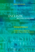 Cover-Bild Metasprachdiskurse