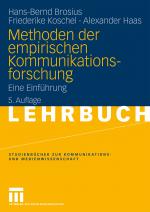 Cover-Bild Methoden der empirischen Kommunikationsforschung