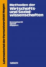 Cover-Bild Methoden der Wirtschafts- und Sozialwissenschaften
