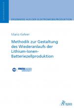 Cover-Bild Methodik zur Gestaltung des Wiederanlaufs der Lithium-Ionen-Batteriezellproduktion