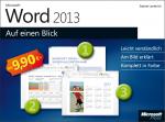 Cover-Bild Microsoft Word 2013 auf einen Blick