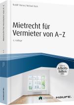 Cover-Bild Mietrecht für Vermieter von A-Z - inkl. Arbeitshilfen online