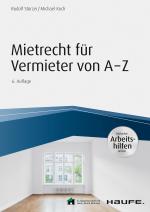 Cover-Bild Mietrecht für Vermieter von A-Z - inkl. Arbeitshilfen online