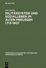 Cover-Bild Militärsystem und Sozialleben im Alten Preußen 1713-1807