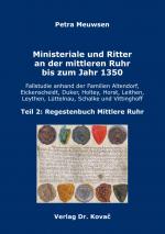 Cover-Bild Ministeriale und Ritter an der mittleren Ruhr bis zum Jahr 1350