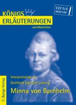 Cover-Bild Minna von Barnhelm von Gotthold Ephraim Lessing. Textanalyse und Interpretation.