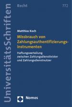 Cover-Bild Missbrauch von Zahlungsauthentifizierungsinstrumenten