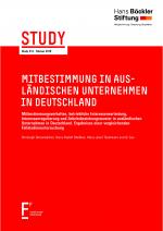 Cover-Bild Mitbestimmung in ausländischen Unternehmen in Deutschland