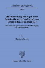 Cover-Bild Mitbestimmung: Mehr Demokratie oder Sozialpolitik auf dünnem Eis?