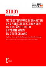 Cover-Bild Mitbestimmungsverhalten und Arbeitsbeziehungen in ausländischen Unternehmen in Deutschland