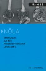 Cover-Bild Mitteilungen aus dem Niederösterreichischen Landesarchiv 15