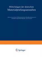 Cover-Bild Mitteilungen der deutschen Materialprüfungsanstalten