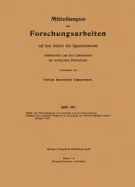 Cover-Bild Mitteilungen über Forschungsarbeiten auf dem Gebiete des Ingenieurwesens