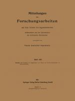 Cover-Bild Mitteilungen über Forschungsarbeiten auf dem Gebiete des Ingenieurwesens