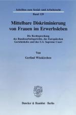 Cover-Bild Mittelbare Diskriminierung von Frauen im Erwerbsleben.
