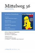 Cover-Bild Mittelweg 36. Zeitschrift des Hamburger Instituts für Sozialforschung