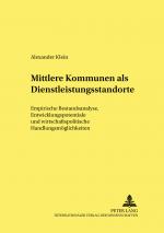 Cover-Bild Mittlere Kommunen als Dienstleistungsstandorte