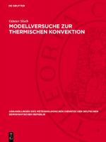 Cover-Bild Modellversuche zur thermischen Konvektion