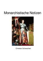 Cover-Bild Monarchistische Notizen