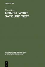 Cover-Bild Monem, Wort, Satz und Text