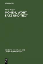 Cover-Bild Monem, Wort, Satz und Text