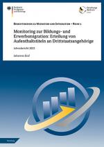 Cover-Bild Monitoring zur Bildungs- und Erwerbsmigration: Erteilung von Aufenthaltstiteln an Drittstaatsangehörige