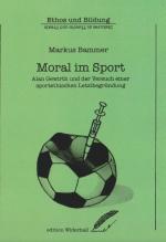 Cover-Bild Moral im Sport